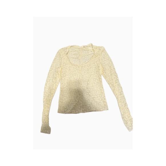 NWT Free People Intimately Turning Heads Lace Top Butter Yellow Small - Picture 3 of 3